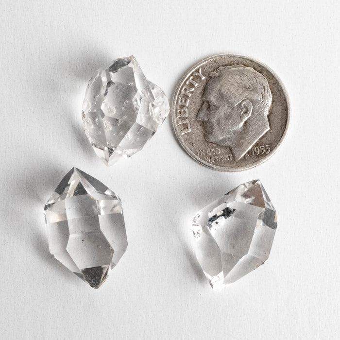 Herkimer Diamond Quartz Crystals Lot 6.78 g 16-18mm A+