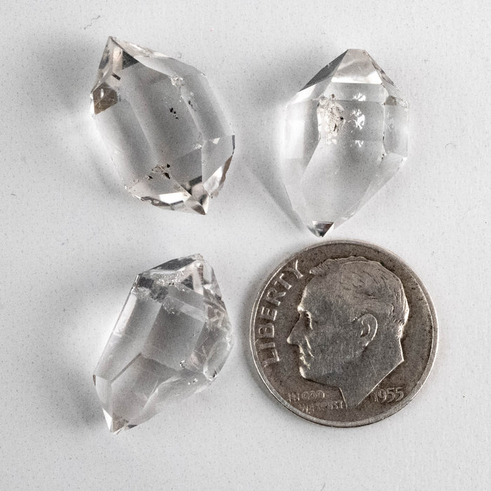 Herkimer Diamond Quartz Crystals Lot 6.60 g 17-18mm A+