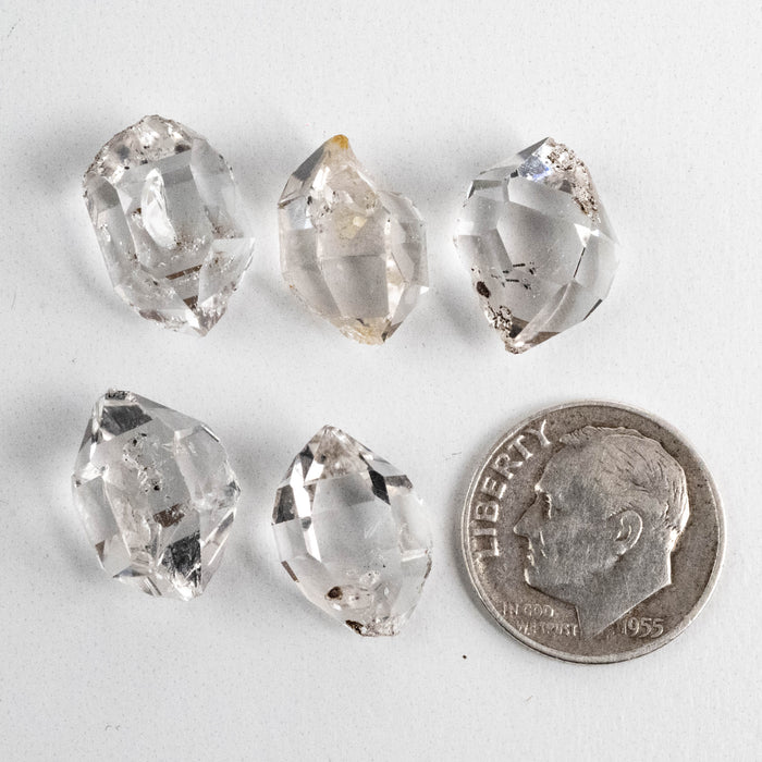 Herkimer Diamond Quartz Crystals Lot 7.41 g 14-15mm A/A+