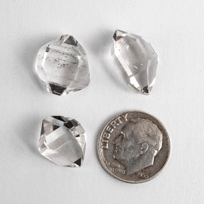 Herkimer Diamond Quartz Crystals Lot 4.90 g 14-17mm A+