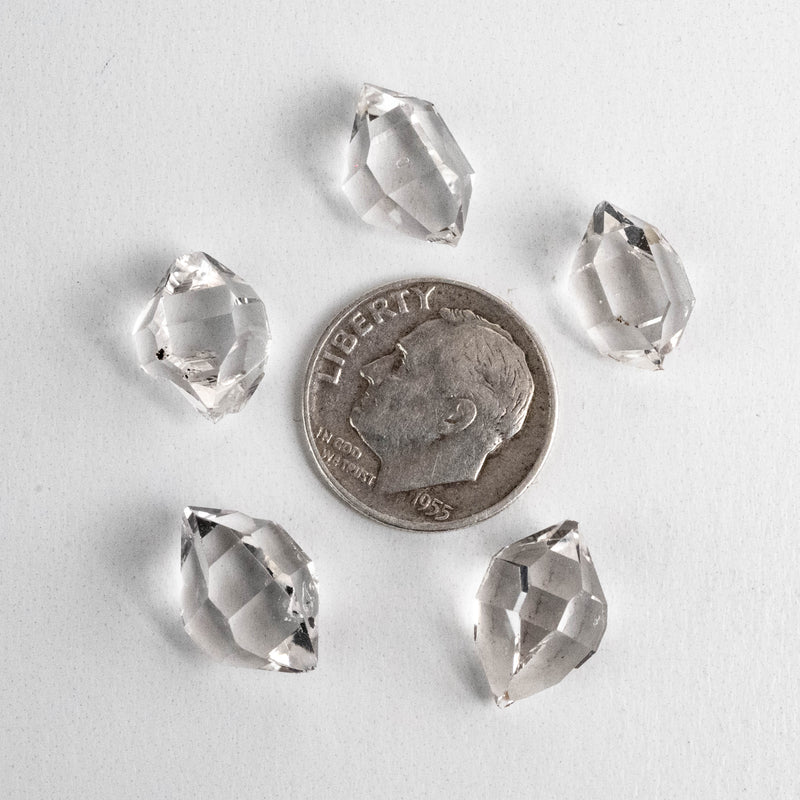 Herkimer Diamond Quartz Crystals Lot 4.69 g 11-14mm A+ - InnerVision Crystals