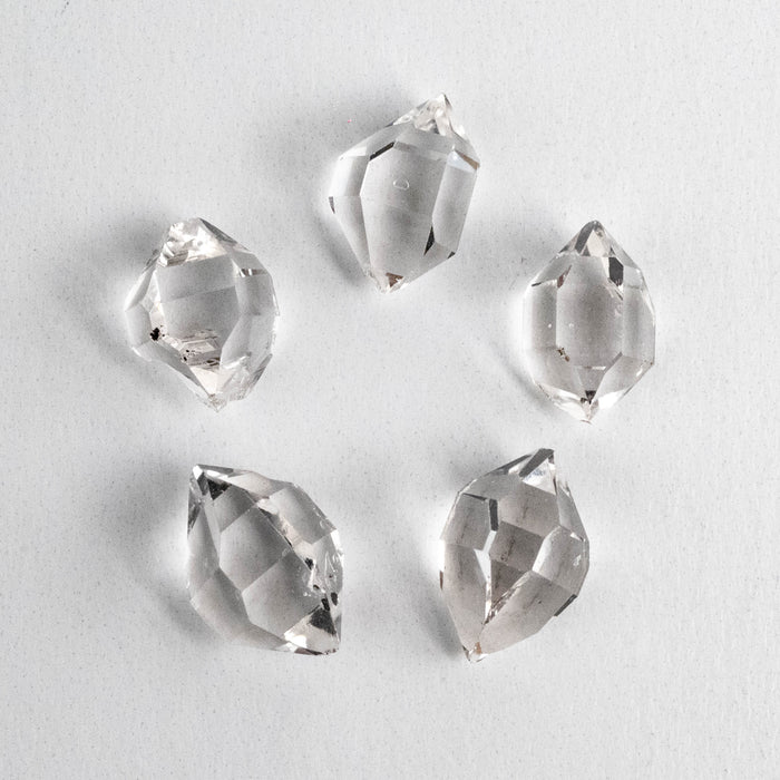 Herkimer Diamond Quartz Crystals Lot 4.69 g 11-14mm A+