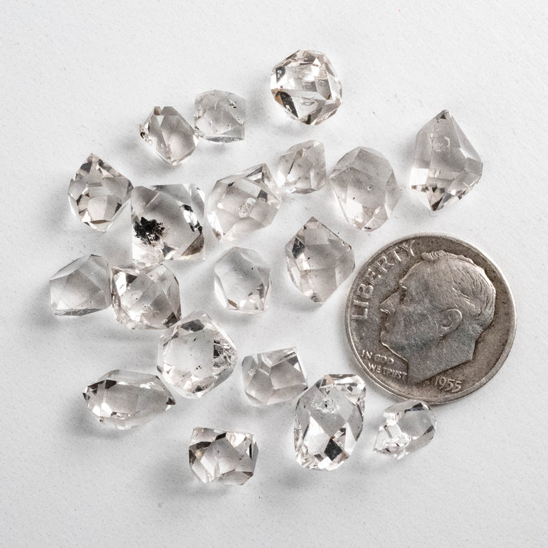 Herkimer Diamond Quartz Crystals Lot 7.55 g 7-12mm A+/AA - InnerVision Crystals