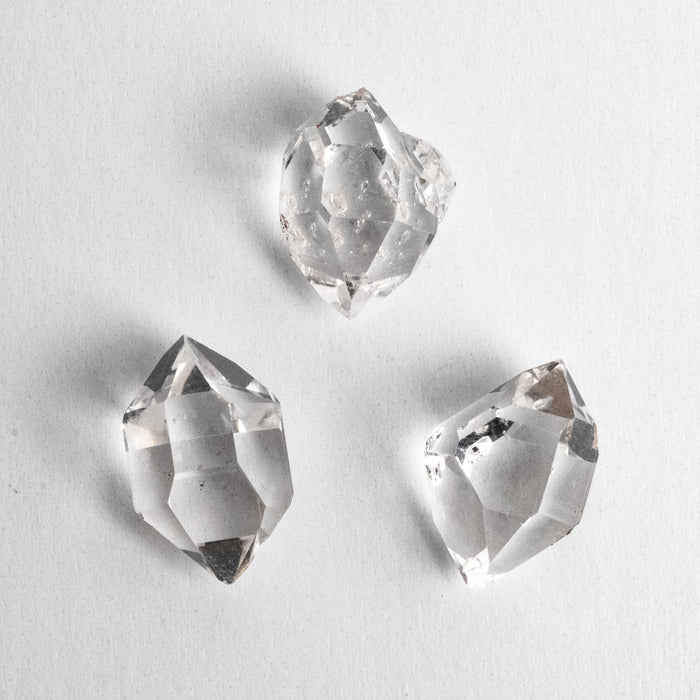 Herkimer Diamond Quartz Crystals Lot 6.78 g 16-18mm A+
