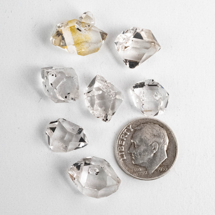 Herkimer Diamond Quartz Crystals Lot 8.77 g 12-16mm A/A+