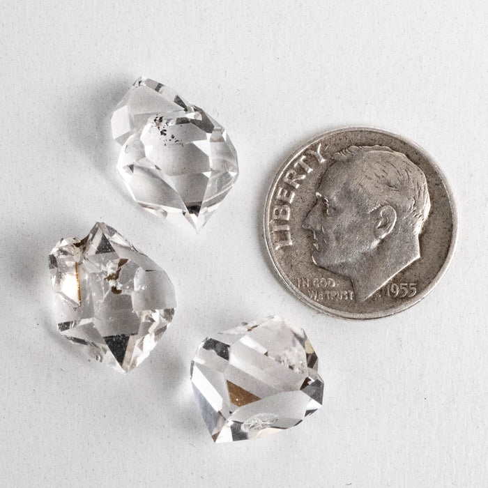 Herkimer Diamond Quartz Crystals Lot 4.02 g 12-15mm A+/AA