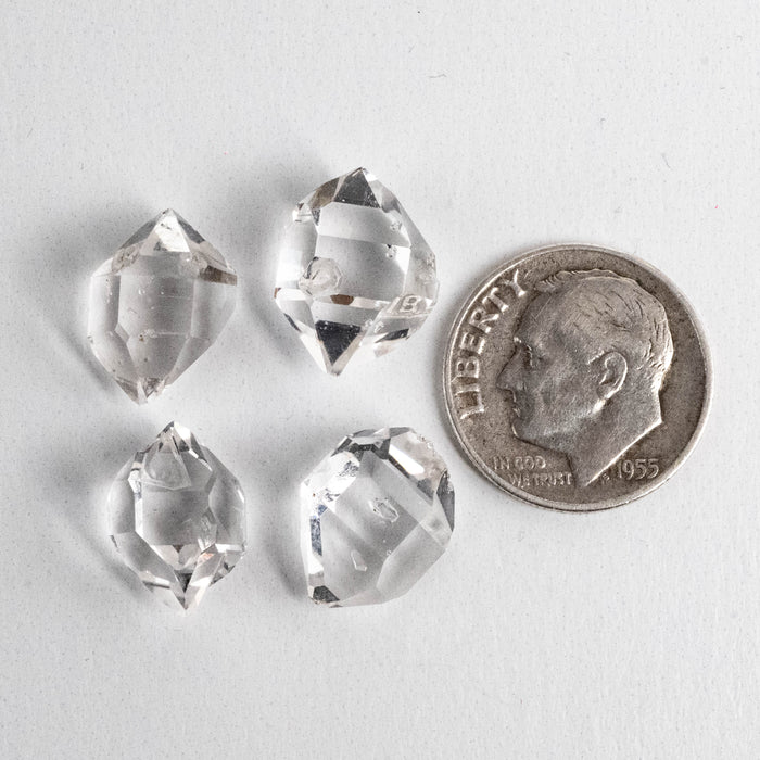 Herkimer Diamond Quartz Crystals Lot 4.05 g 12-13mm A+