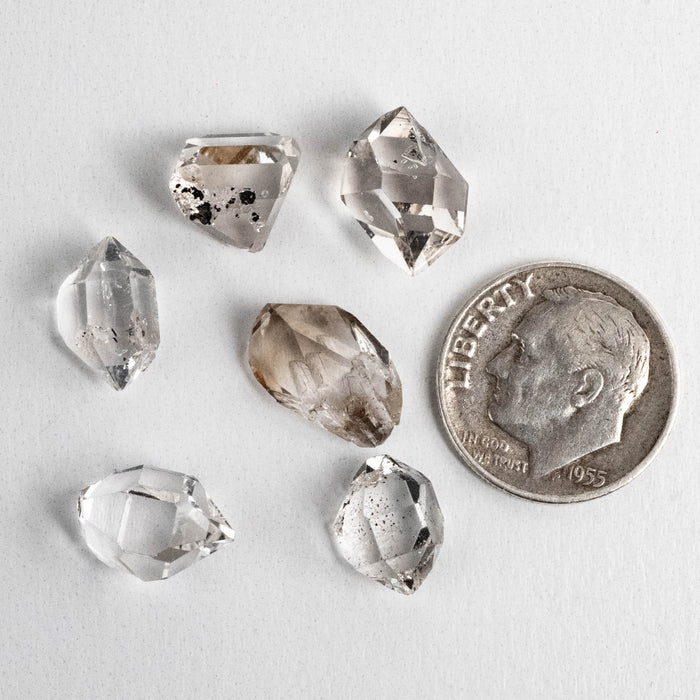 Herkimer Diamond Quartz Crystals Lot 4.09 g 10-12mm A/A+