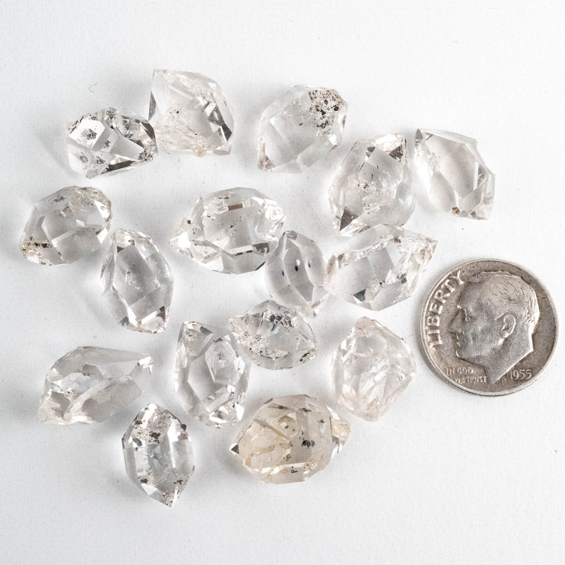 Herkimer Diamond Quartz Crystals Lot 20.53 g 11-15mm A/A+ - InnerVision Crystals