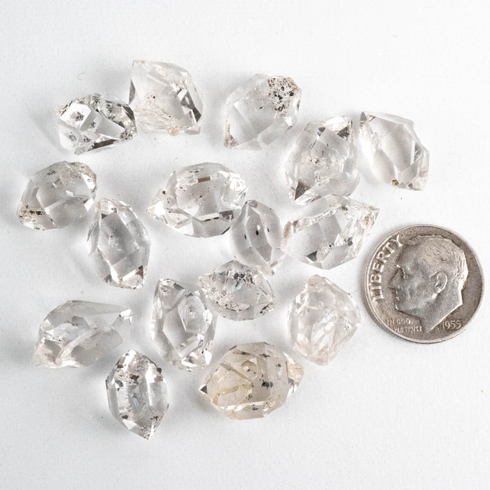 Herkimer Diamond Quartz Crystals Lot 20.53 g 11-15mm A/A+