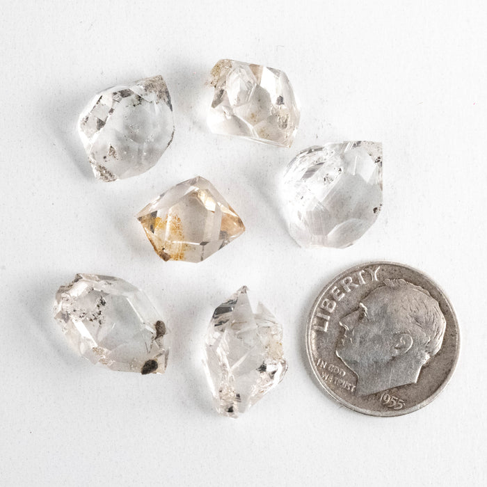 Herkimer Diamond Quartz Crystals Lot 3.24 g 12-15mm A