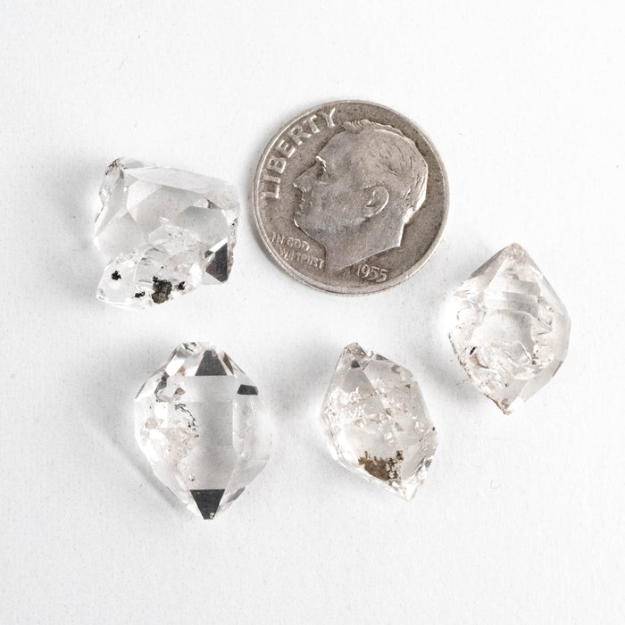 Herkimer Diamond Quartz Crystals Lot 6.43 g 14-15mm A/A+