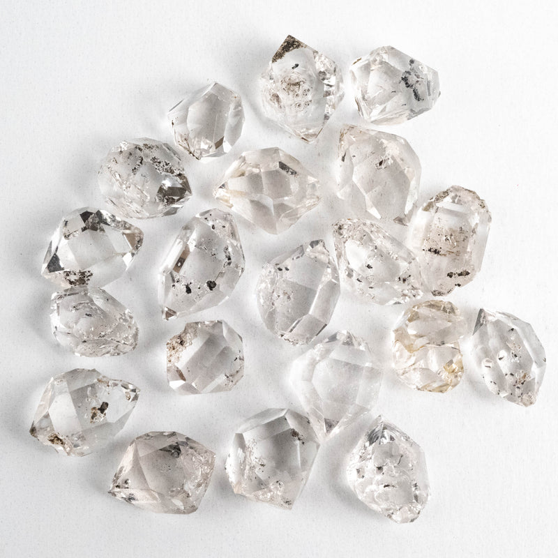 Herkimer Diamond Quartz Crystals Lot 20.45 g 14-15mm B+/A/A+ - InnerVision Crystals