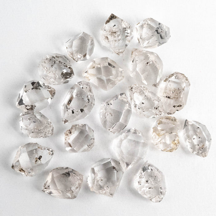 Herkimer Diamond Quartz Crystals Lot 20.45 g 14-15mm B+/A/A+
