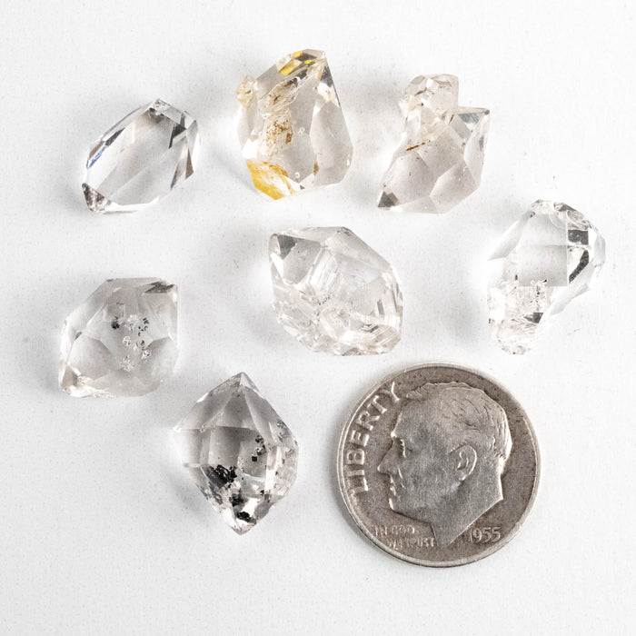 Herkimer Diamond Quartz Crystals Lot 8.04 g 16-17mm A/A+