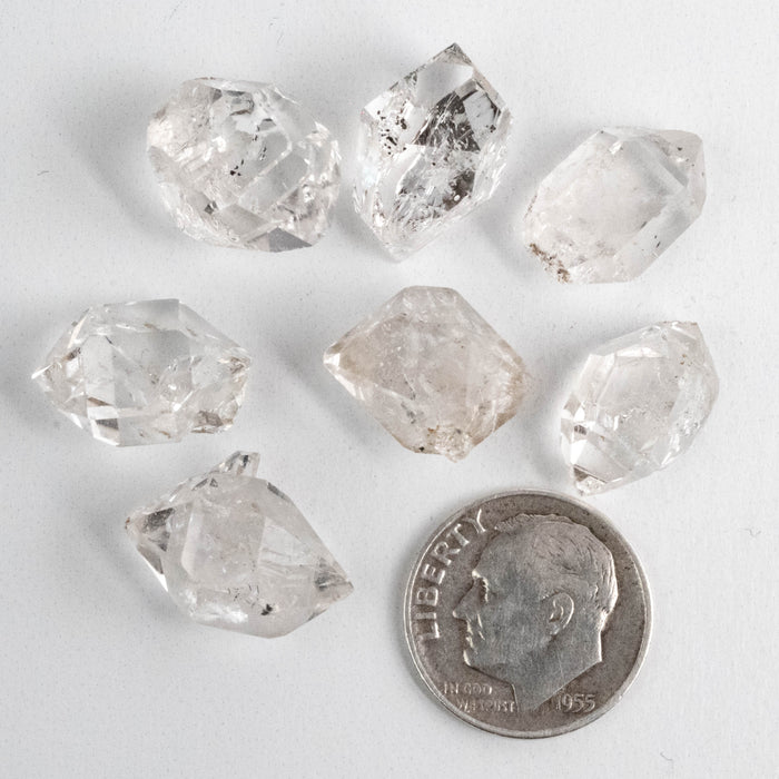 Herkimer Diamond Quartz Crystals Lot 11.69 g 14-16mm B+/A
