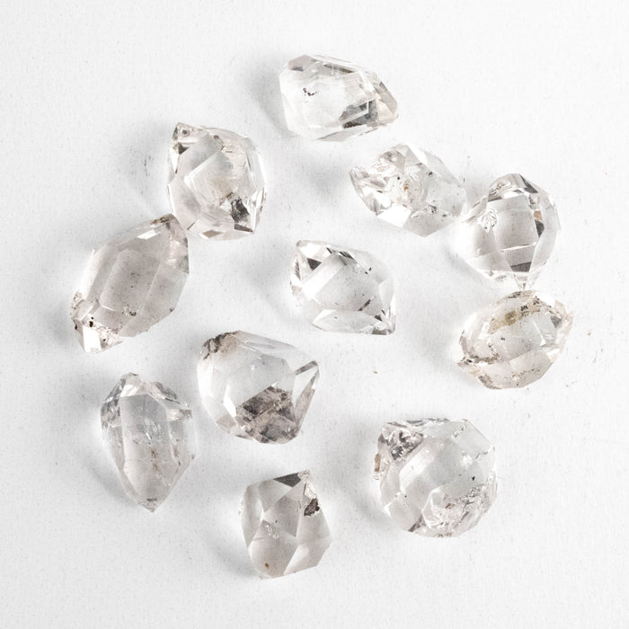 Herkimer Diamond Quartz Crystals Lot 8.75 g 14-16mm A/A+