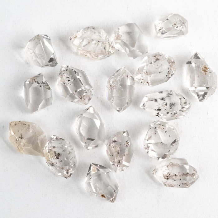 Herkimer Diamond Quartz Crystals Lot 10.21 g 13-14mm B+/A/A+