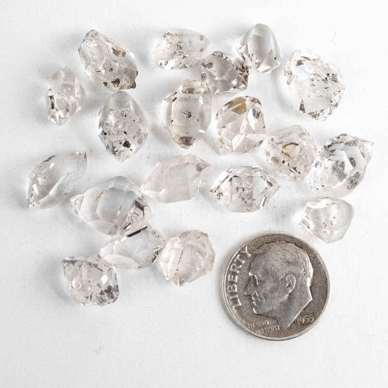 Herkimer Diamond Quartz Crystals Lot 12.98 g 14-15mm B+/A/A+ - InnerVision Crystals