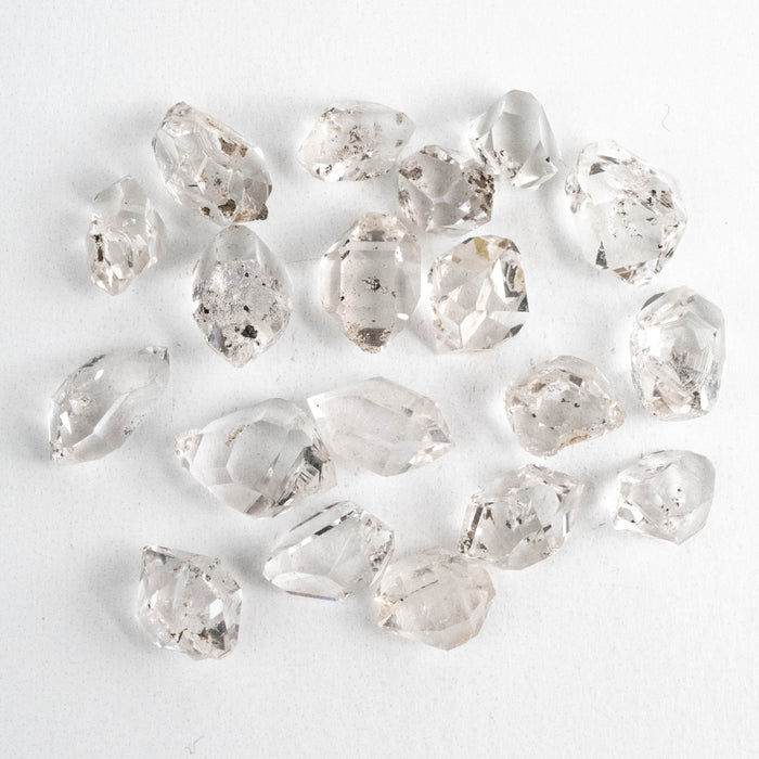 Herkimer Diamond Quartz Crystals Lot 12.98 g 14-15mm B+/A/A+
