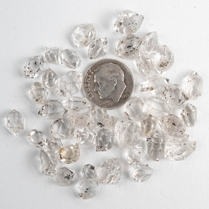Herkimer Diamond Quartz Crystals Lot 16.88 g 9-14mm B+/A/A+ - InnerVision Crystals