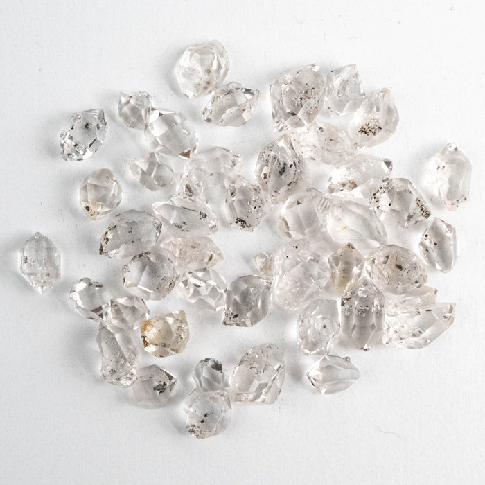 Herkimer Diamond Quartz Crystals Lot 16.88 g 9-14mm B+/A/A+