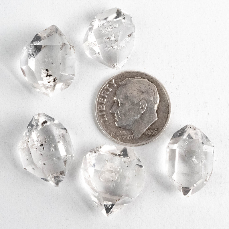 Herkimer Diamond Quartz Crystals Lot 10.39 g 18-19mm A+ - InnerVision Crystals