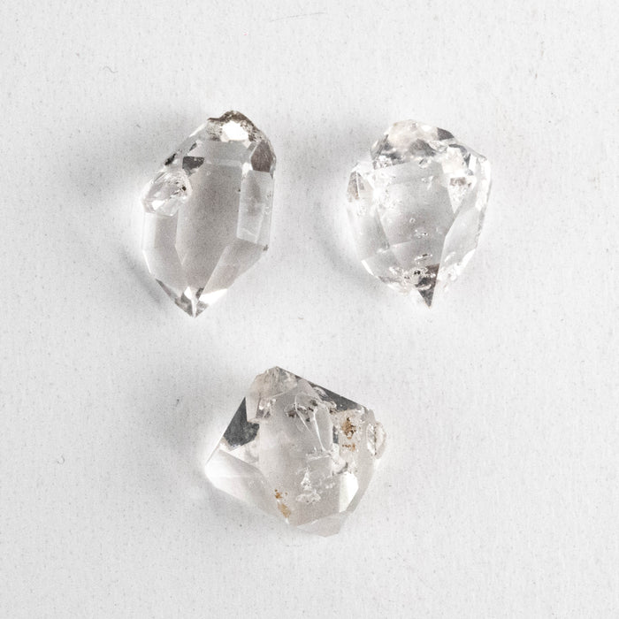 Herkimer Diamond Quartz Crystals Lot 2.59 g 14-15mm A+