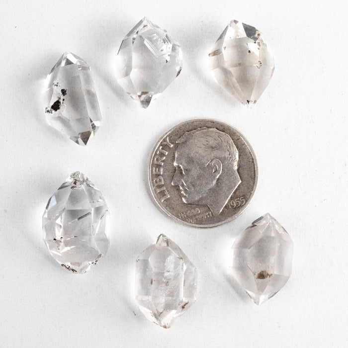 Herkimer Diamond Quartz Crystals Lot 8.26 g 16-18mm A+