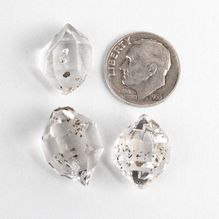 Herkimer Diamond Quartz Crystals Lot 7.36 g 16-18mm A/A+