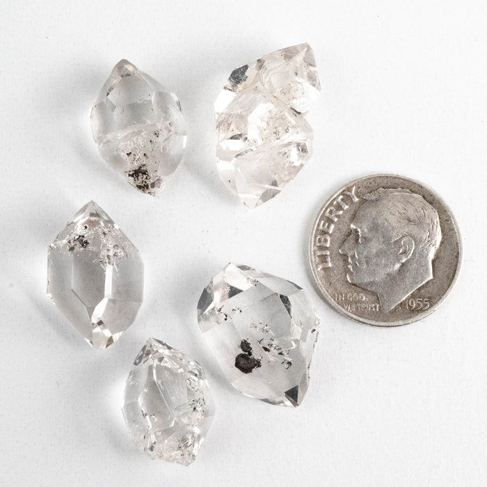 Herkimer Diamond Quartz Crystals Lot 10.17 g 14-17mm A