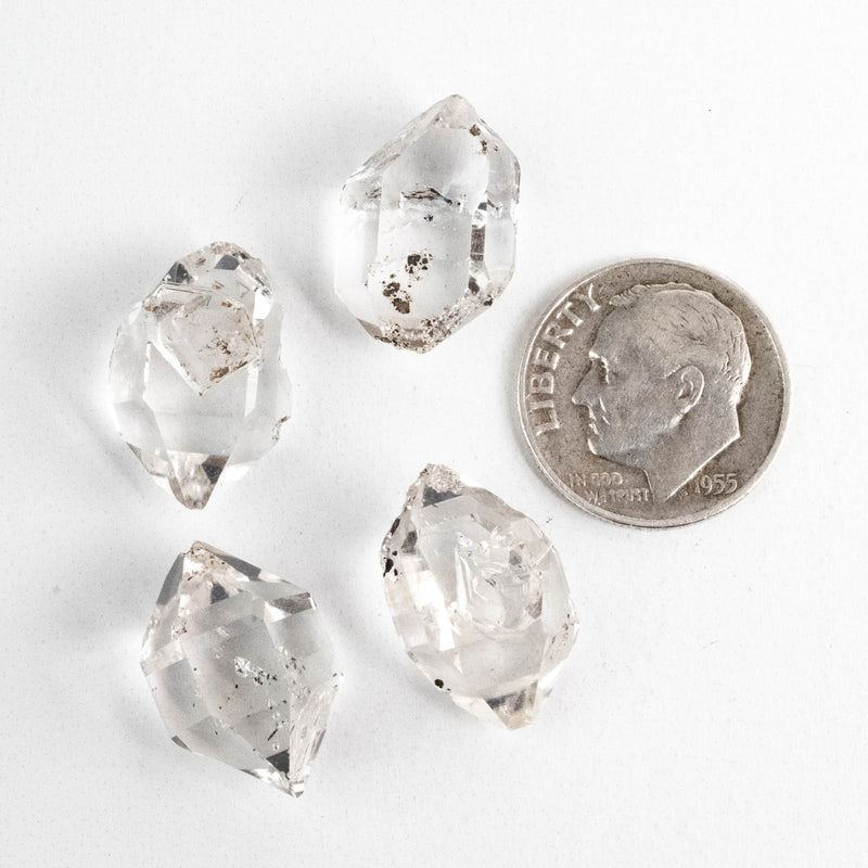 Herkimer Diamond Quartz Crystals Lot 8.38 g 16-17mm A/A+ - InnerVision Crystals