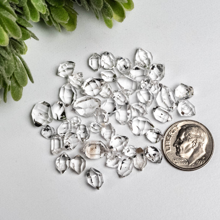Herkimer Diamond Quartz Crystals 10 g 6mm - 9mm A+/AA Grade WHOLESALE LOT