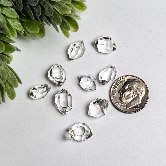 Herkimer Diamond Quartz Crystals 5 g 10mm - 12mm A+/AA Grade WHOLESALE LOT