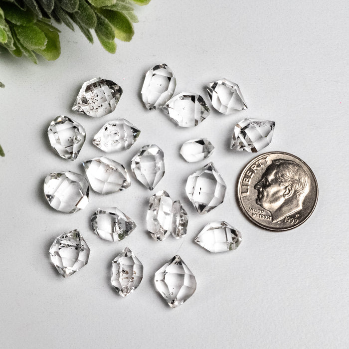 Herkimer Diamond Quartz Crystals 10 g 10mm - 12mm A+/AA Grade WHOLESALE LOT