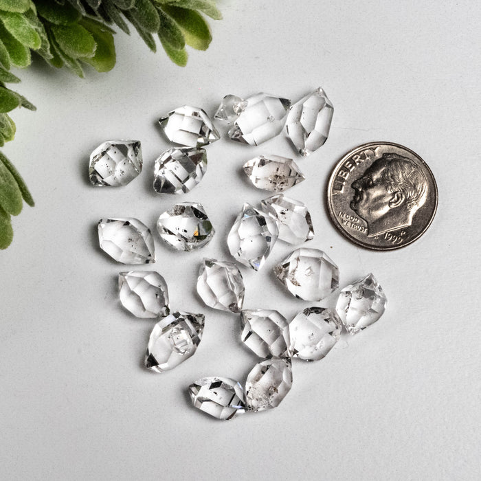 Herkimer Diamond Quartz Crystals 10 g 10mm - 12mm A+/AA Grade WHOLESALE LOT