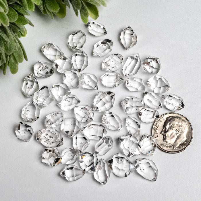 Herkimer Diamond Quartz Crystals 25 g 10mm - 12mm A+/AA Grade WHOLESALE LOT
