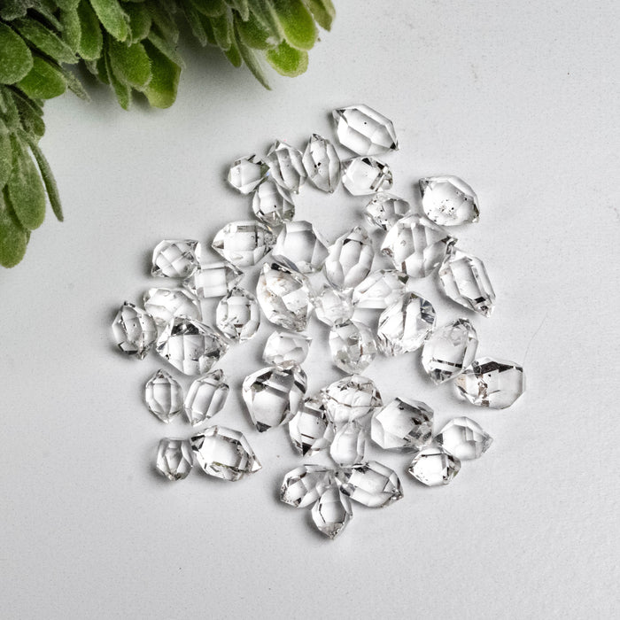 Herkimer Diamond Quartz Crystals 10g 6mm - 9mm A+/AA Grade WHOLESALE LOT