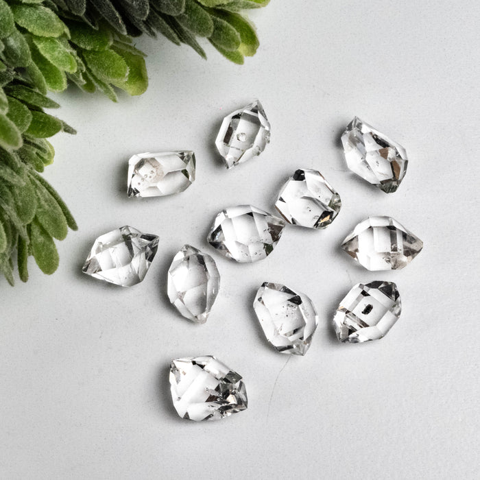 Herkimer Diamond Quartz Crystals 10 g 12.5mm - 13mm A+/AA Grade WHOLESALE LOT