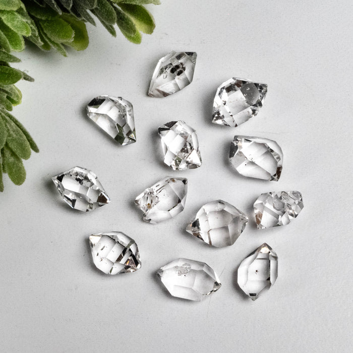 Herkimer Diamond Quartz Crystals 11.50 g 12.5mm - 13mm A+/AA Grade WHOLESALE LOT