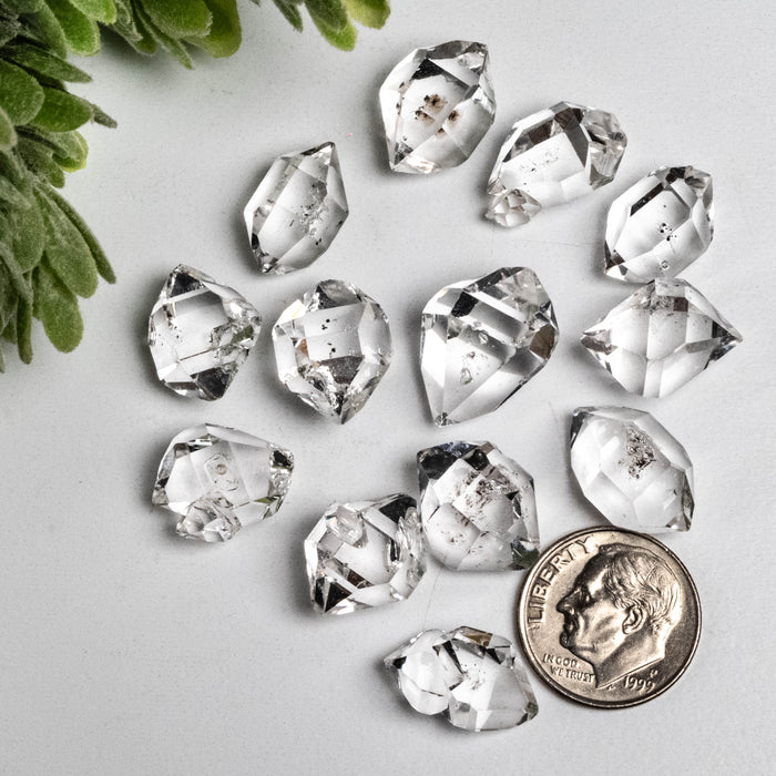 Herkimer Diamond Quartz Crystals 20 g 14mm - 17mm A+ grade WHOLESALE LOT