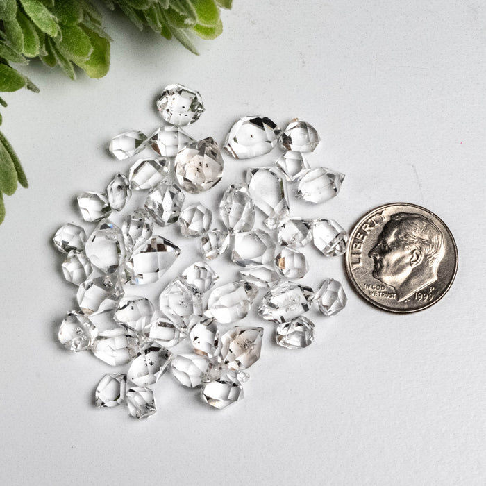 Herkimer Diamond Quartz Crystals 10 g 6mm - 9mm A+/AA Grade WHOLESALE LOT