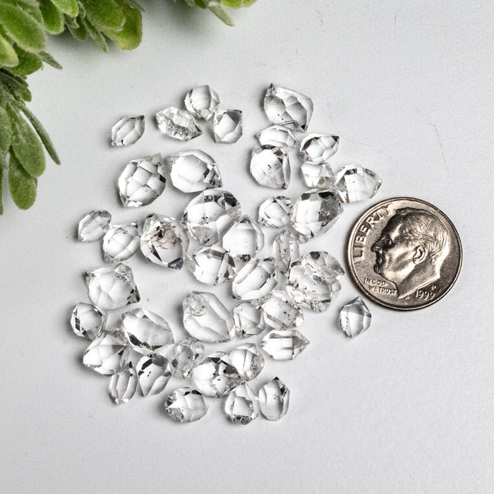 Herkimer Diamond Quartz Crystals 10 g 6mm - 9mm A+/AA Grade WHOLESALE LOT