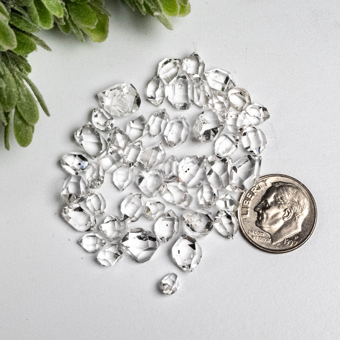 Herkimer Diamond Quartz Crystals 10 g 6mm - 9mm A+/AA Grade WHOLESALE LOT