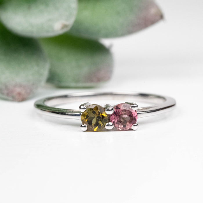 Tourmaline Ring 3.5mm Size 8 .925 Silver