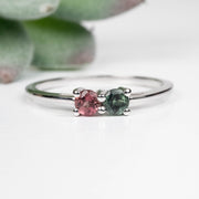 Tourmaline Ring 3.5mm Size 9 .925 Silver - InnerVision Crystals