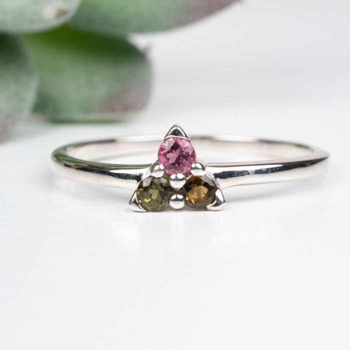 Tourmaline Ring 2.75mm Size 10 .925 Silver