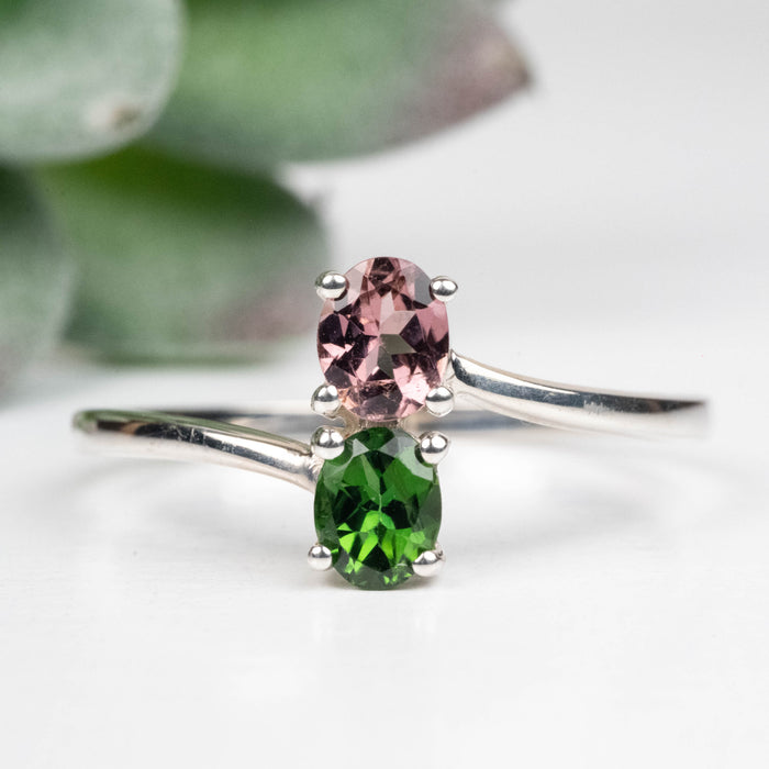 Tourmaline Ring 5x4mm Size 10 .925 Silver