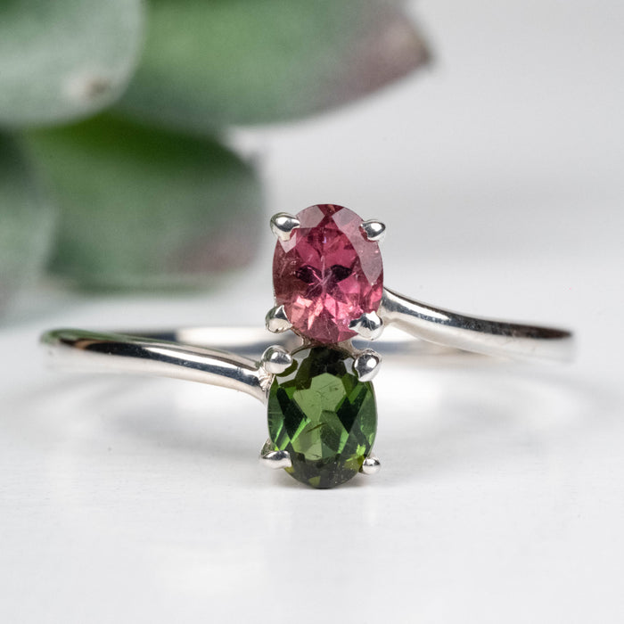 Tourmaline Ring 5x4mm Size 10 .925 Silver
