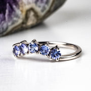 Tanzanite Ring 3mm | Choose Size - InnerVision Crystals